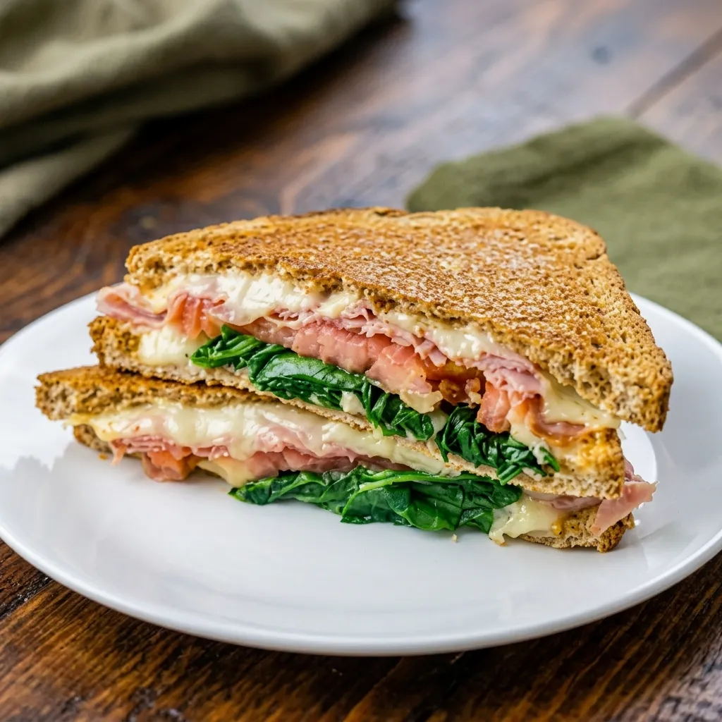 Italian Mortadella Sandwich with pesto and mozzarella Chilliwack