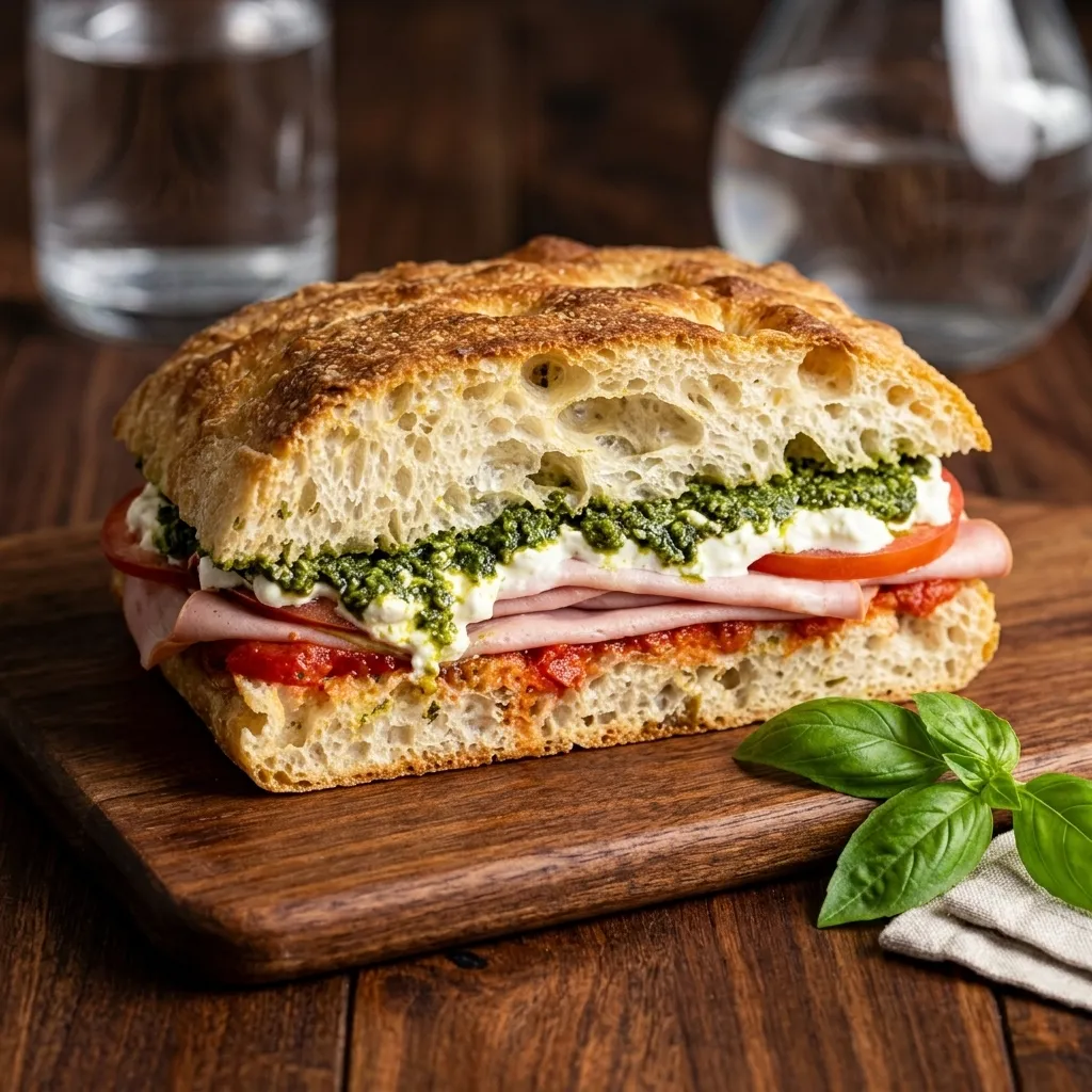 Italian Mortadella Sandwich at Saboos Chilliwack in Chilliwack, BC